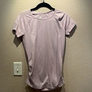 Gaiam Women’s Warrior Workout Seamless T Shirt Size Medium Lavender